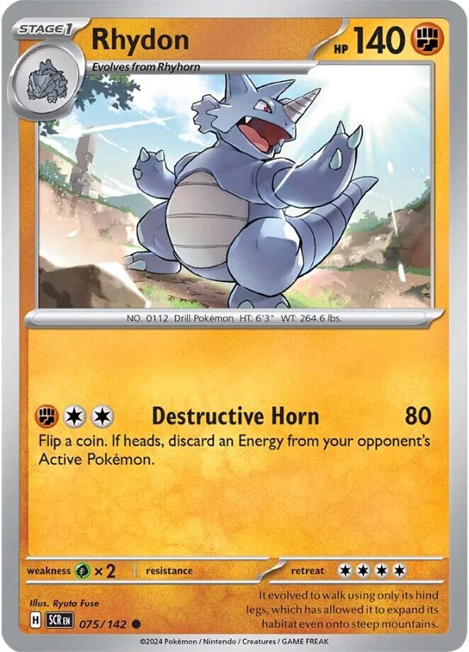 Rhydon (075/142) [Scarlet & Violet: Stellar Crown] | Exor Games Truro