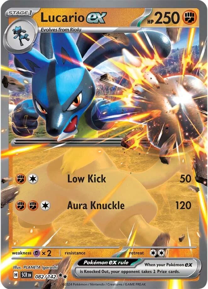 Lucario ex (082/142) [Scarlet & Violet: Stellar Crown] | Exor Games Truro