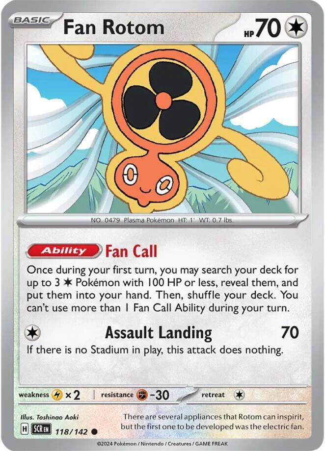 Fan Rotom (118/142) [Scarlet & Violet: Stellar Crown] | Exor Games Truro