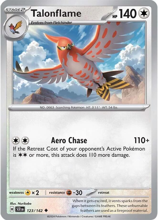 Talonflame (123/142) [Scarlet & Violet: Stellar Crown] | Exor Games Truro