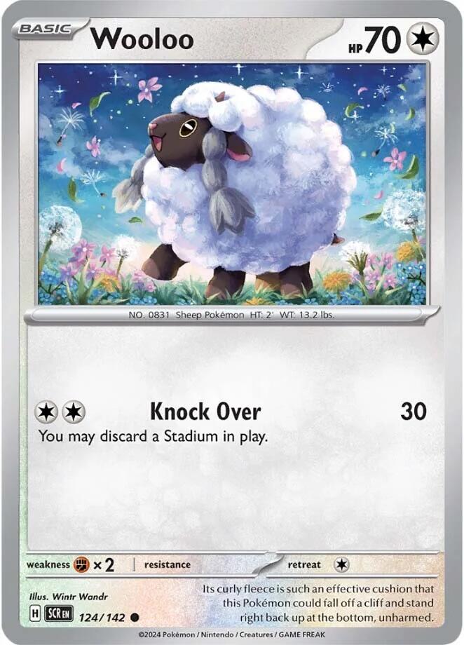 Wooloo (124/142) [Scarlet & Violet: Stellar Crown] | Exor Games Truro