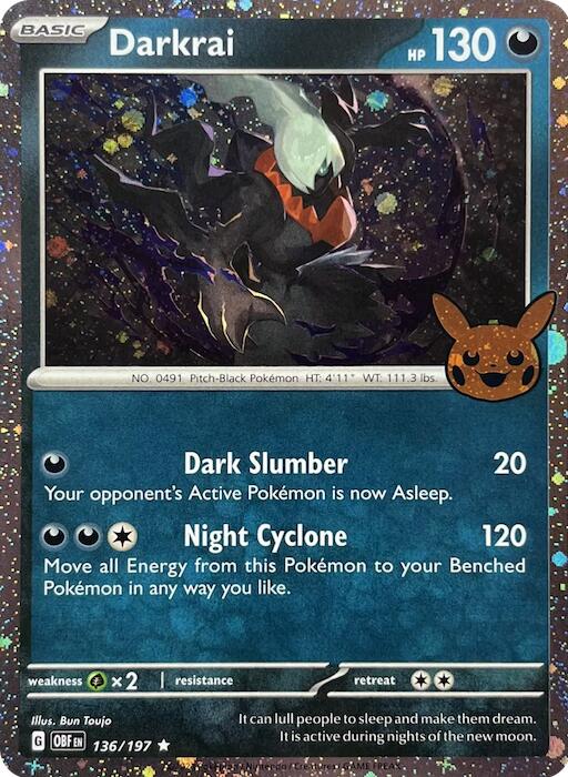 Darkrai (136/197) (Cosmos Holo) [Trick or Trade 2024] | Exor Games Truro