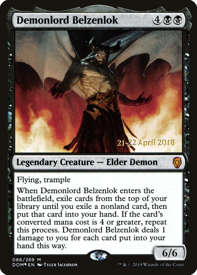 Demonlord Belzenlok [Dominaria Prerelease Promos] | Exor Games Truro