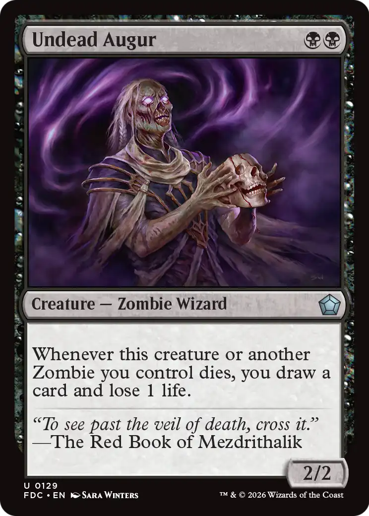 Undead Augur [Foundations Commander] | Exor Games Truro