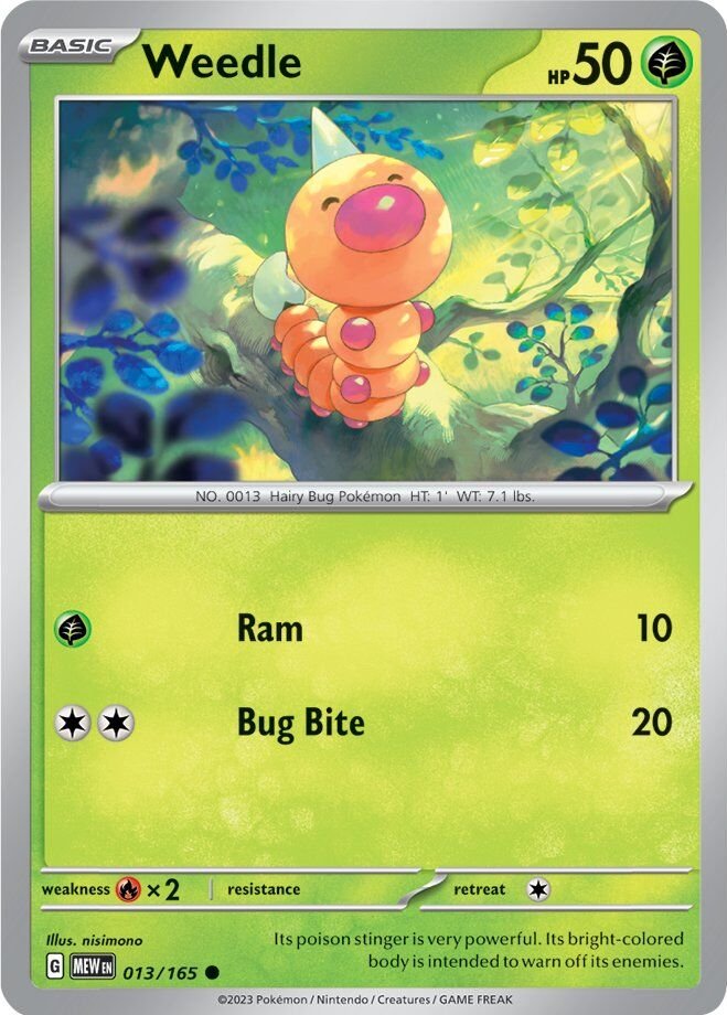 Weedle (013/165) [Scarlet & Violet: 151] | Exor Games Truro