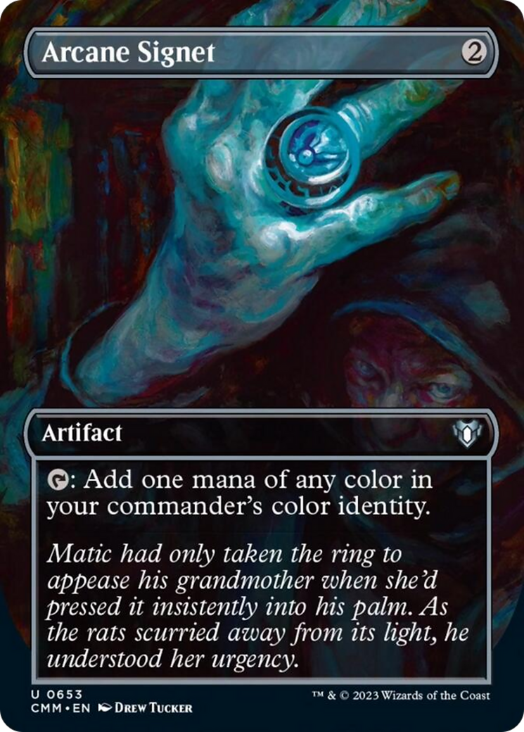 Arcane Signet (Borderless Alternate Art) [Commander Masters] | Exor Games Truro