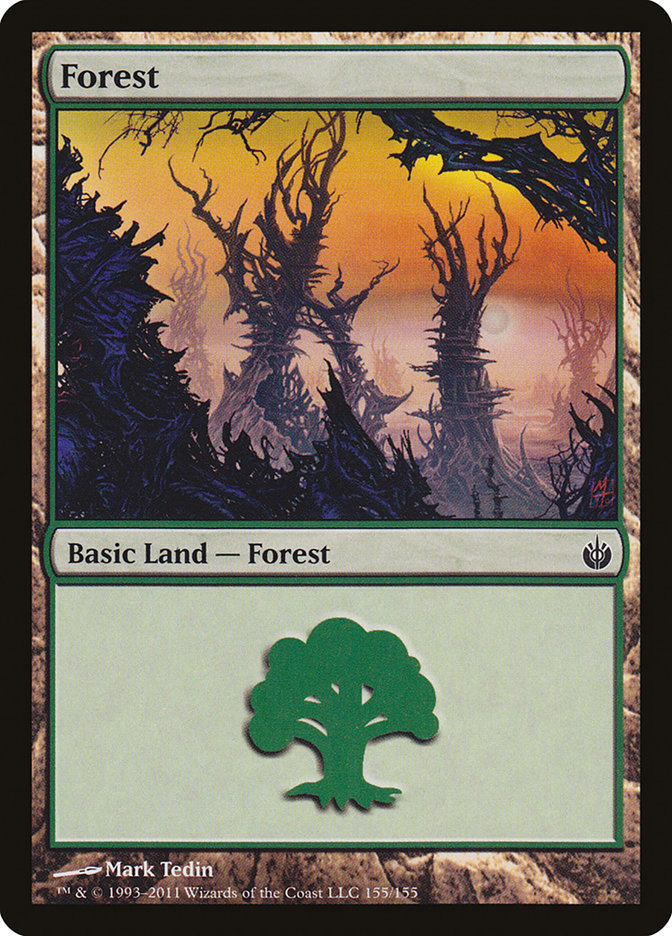 Forest (155) [Mirrodin Besieged] | Exor Games Truro