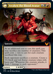 Extus, Oriq Overlord // Awaken the Blood Avatar (Extended Art) [Strixhaven: School of Mages] | Exor Games Truro