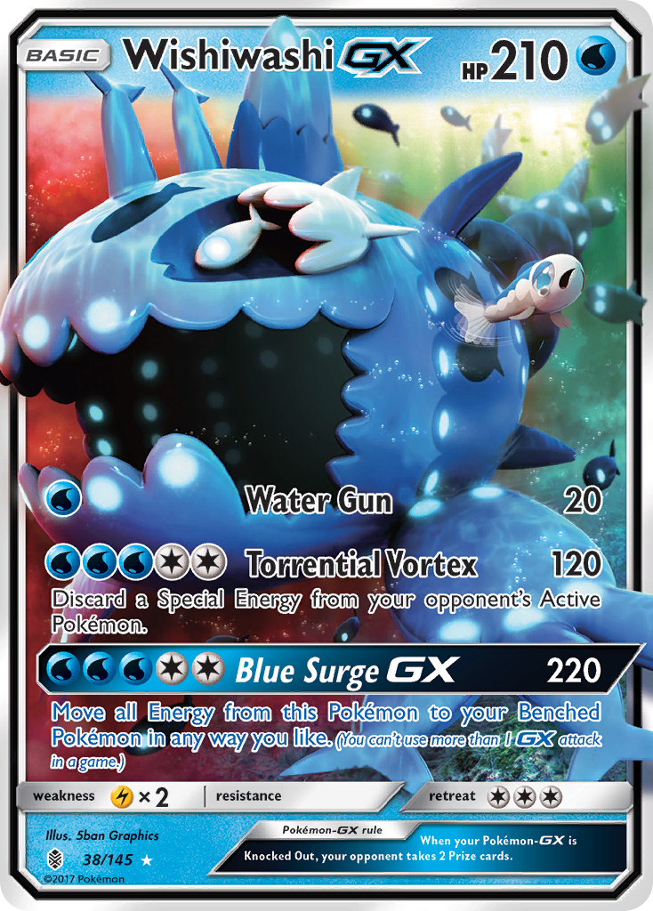 Wishiwashi GX (38/145) [Sun & Moon: Guardians Rising] | Exor Games Truro