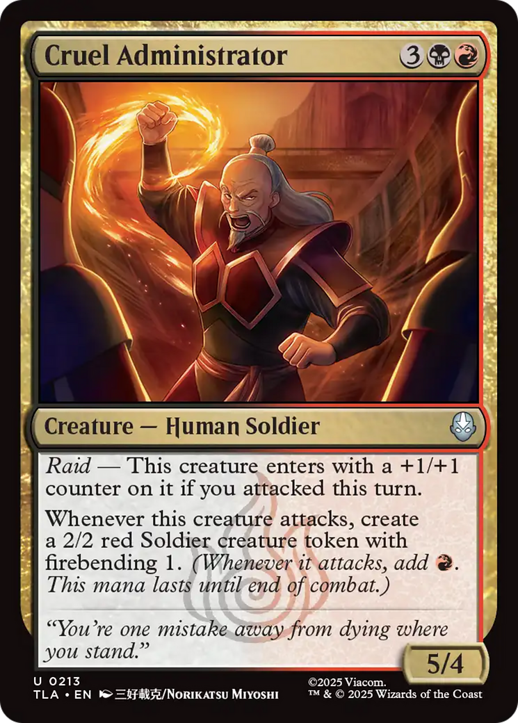 Cruel Administrator [Avatar: The Last Airbender] | Exor Games Truro
