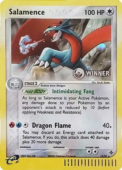 Salamence (19/97) (Winner) [League & Championship Cards] | Exor Games Truro