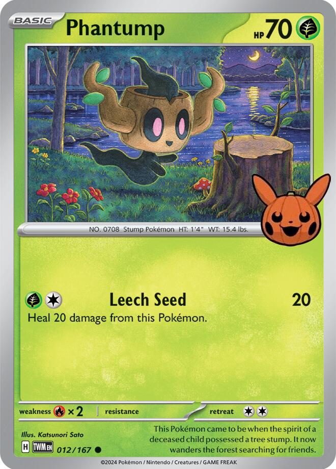 Phantump (012/167) [Trick or Trade 2024] | Exor Games Truro