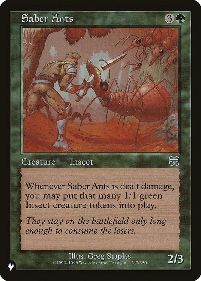Saber Ants [The List] | Exor Games Truro