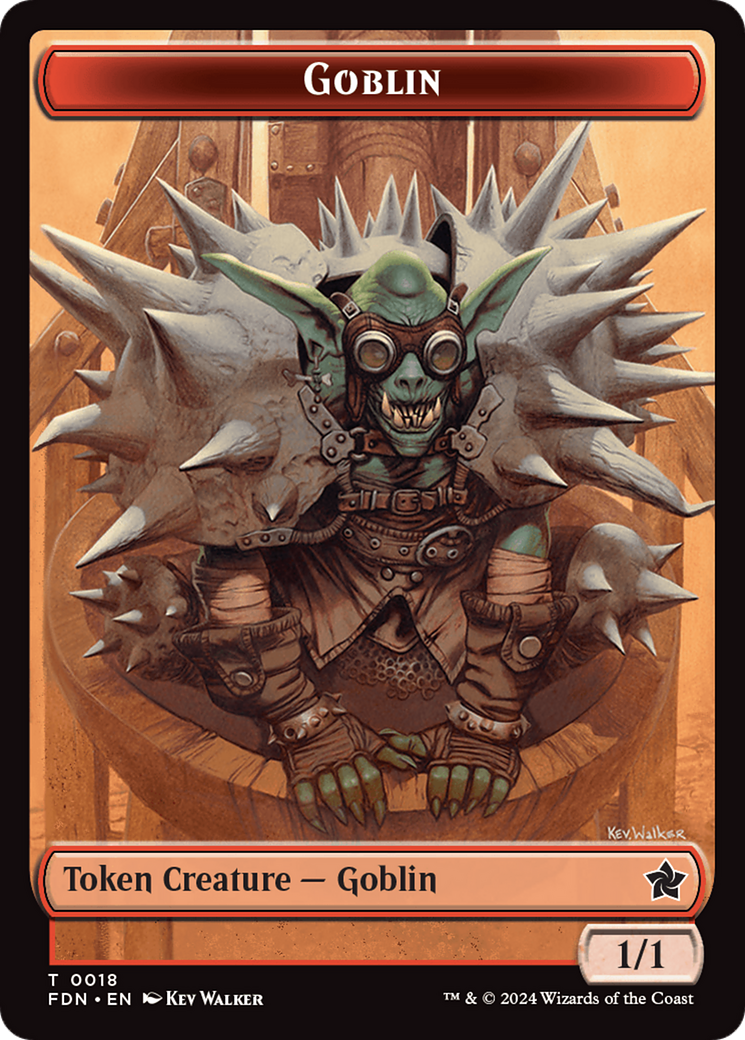 Goblin // Treasure Double-Sided Token [Foundations Tokens] | Exor Games Truro