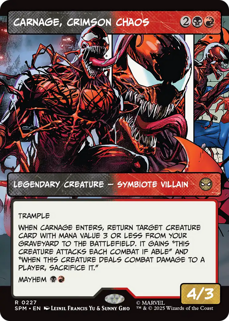 Carnage, Crimson Chaos (Borderless) [Marvel's Spider-Man] | Exor Games Truro