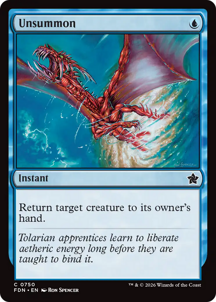 Unsummon (0750) [Foundations] | Exor Games Truro
