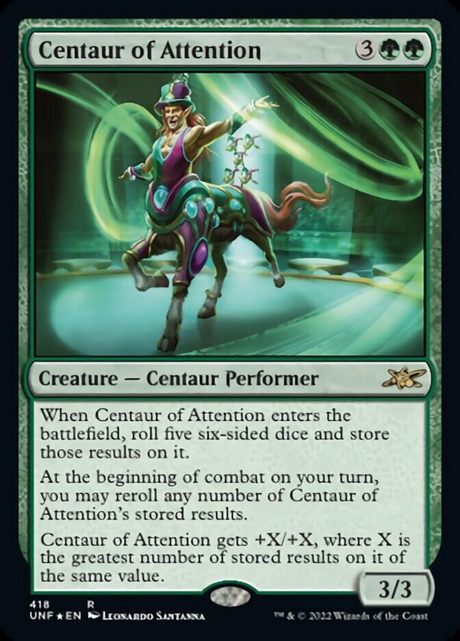 Centaur of Attention (Galaxy Foil) [Unfinity] | Exor Games Truro