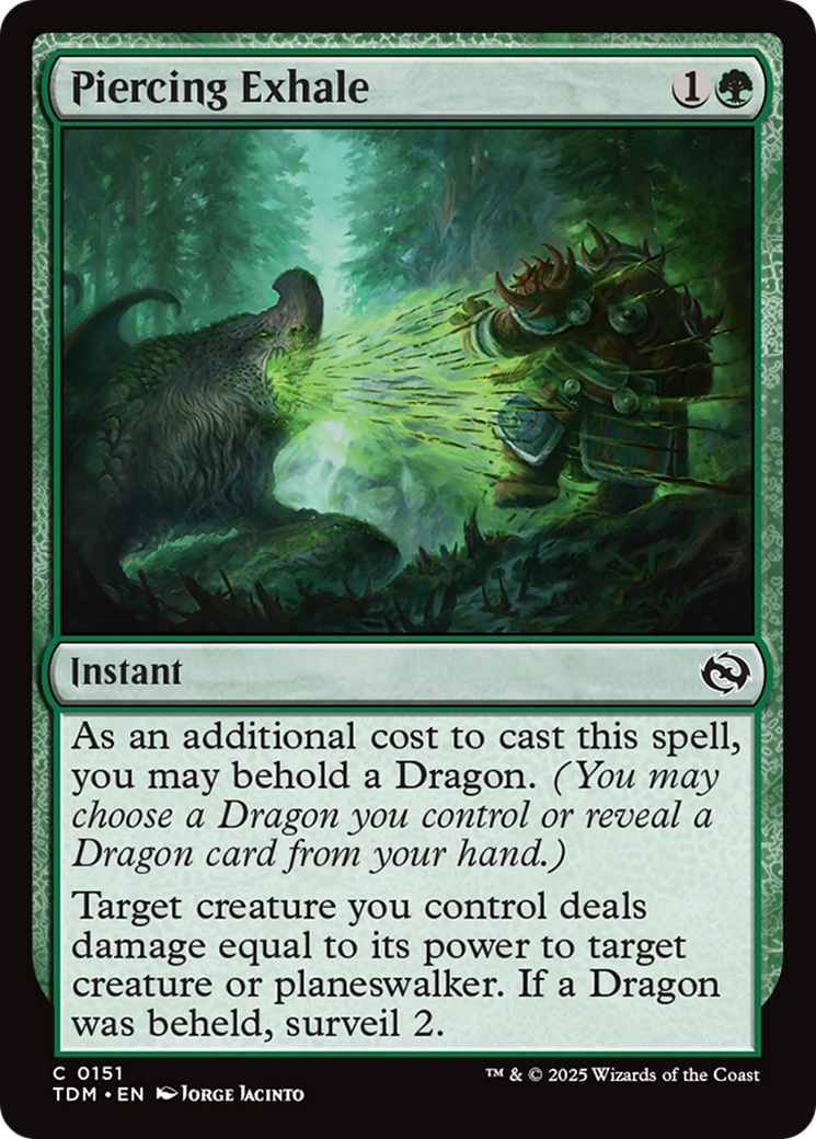 Piercing Exhale [Tarkir: Dragonstorm] | Exor Games Truro