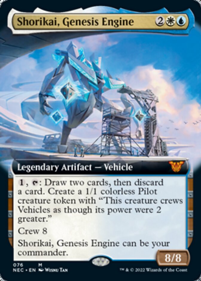 Shorikai, Genesis Engine (Extended Art) [Kamigawa: Neon Dynasty Commander] | Exor Games Truro