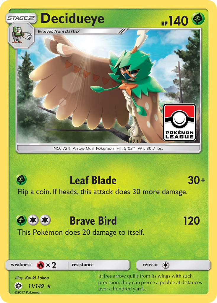 Decidueye (11/149) [Sun & Moon: Base Set] | Exor Games Truro