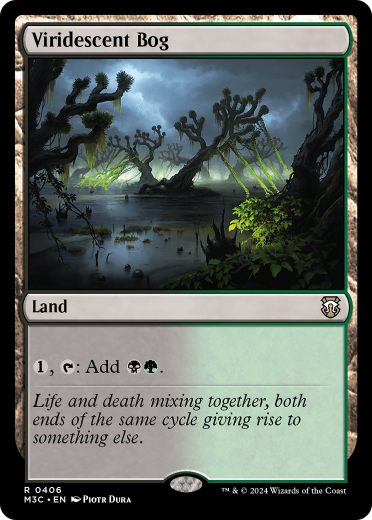 Viridescent Bog (Ripple Foil) [Modern Horizons 3 Commander] | Exor Games Truro