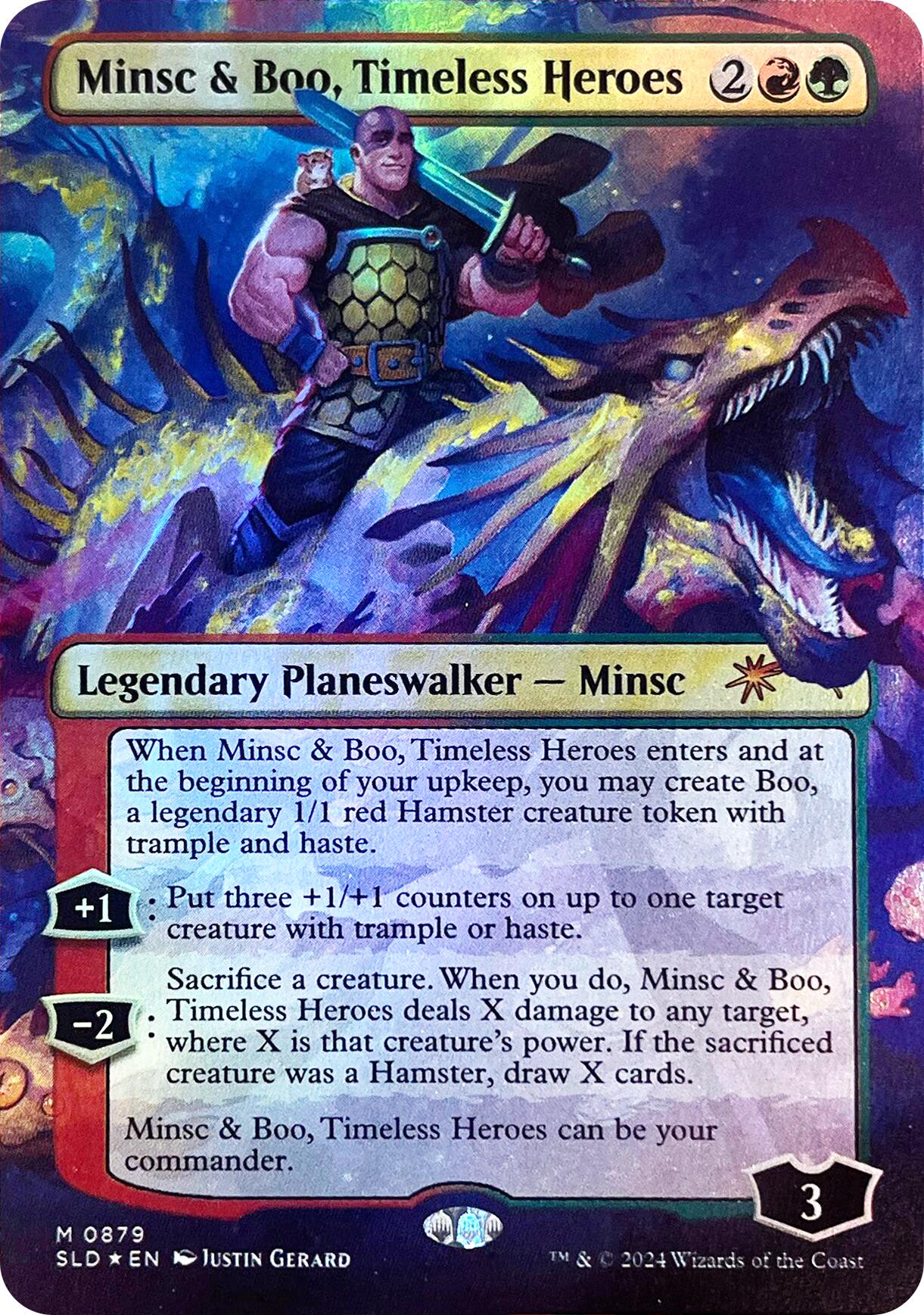 Minsc & Boo, Timeless Heroes (Rainbow Foil) [Secret Lair Drop Series] | Exor Games Truro