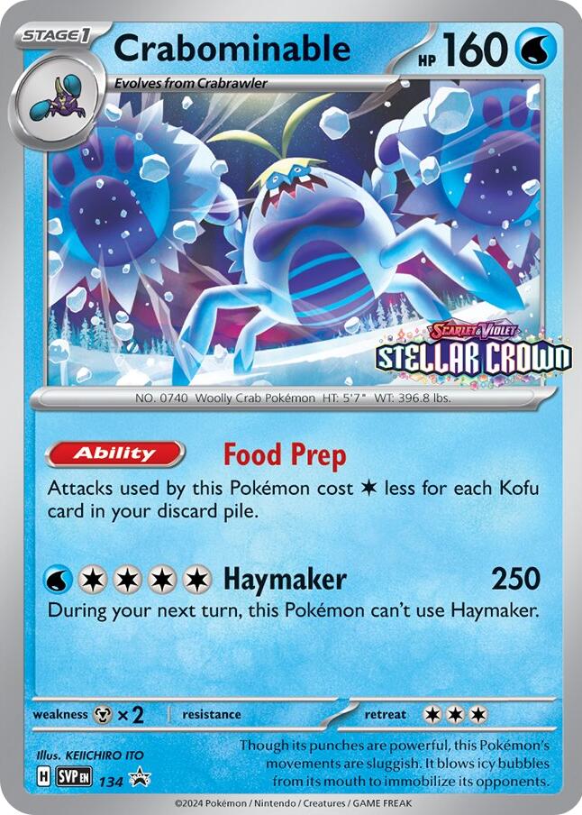 Crabominable (SVP134) [Scarlet & Violet: Black Star Promos] | Exor Games Truro
