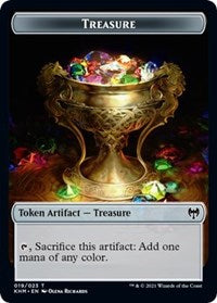 Treasure // Tyvar Kell Emblem Double-Sided Token [Kaldheim Tokens] | Exor Games Truro