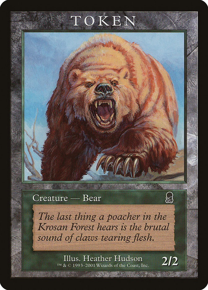 Bear Token [Magic Player Rewards 2001] | Exor Games Truro