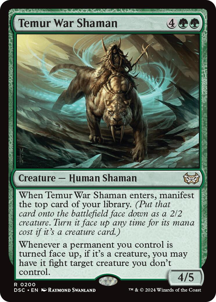 Temur War Shaman [Duskmourn: House of Horror Commander] | Exor Games Truro