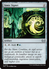 Simic Signet [Duskmourn: House of Horror Commander] | Exor Games Truro