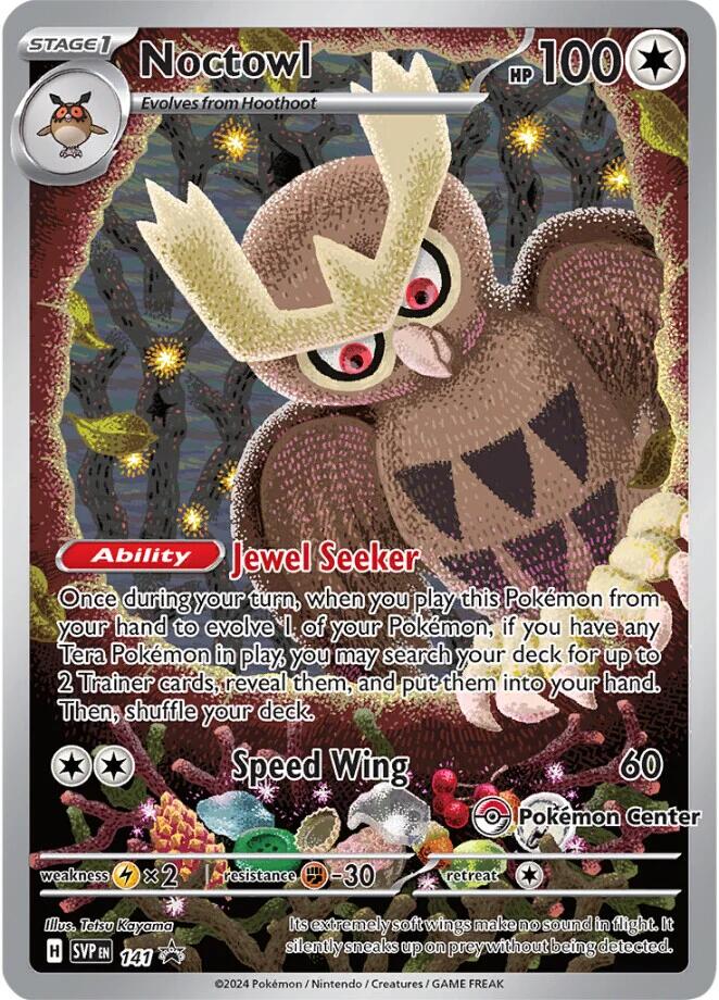 Noctowl (141) (Pokemon Center Exclusive) [Scarlet & Violet: Black Star Promos] | Exor Games Truro