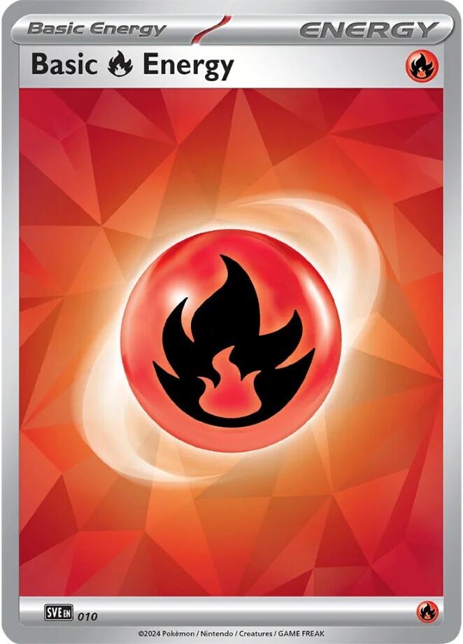 Basic Fire Energy (010)(Holo) [Scarlet & Violet: Stellar Crown] | Exor Games Truro