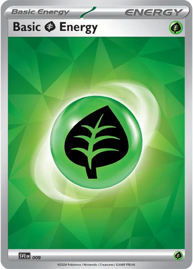 Basic Grass Energy (009)(Holo) [Scarlet & Violet: Stellar Crown] | Exor Games Truro