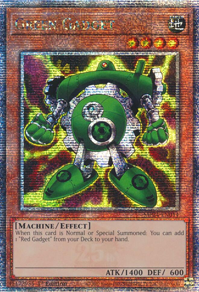 Green Gadget [MP24-EN014] Quarter Century Secret Rare | Exor Games Truro