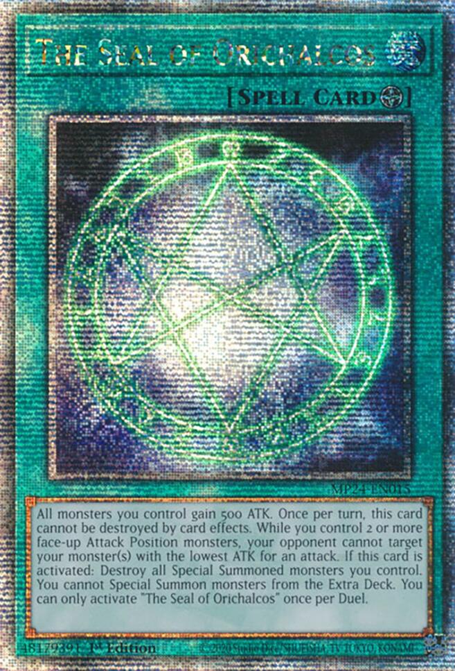 The Seal of Orichalcos [MP24-EN015] Quarter Century Secret Rare | Exor Games Truro