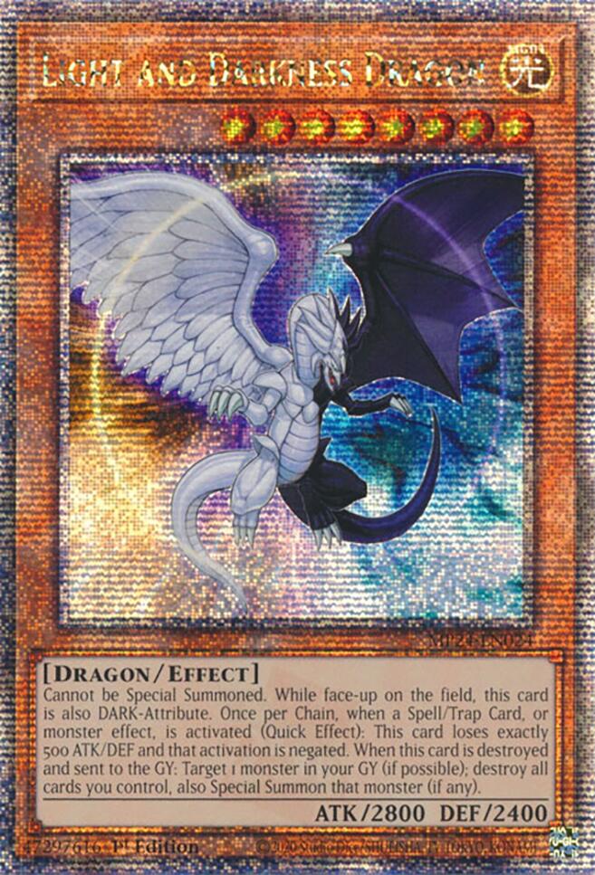 Light and Darkness Dragon [MP24-EN024] Quarter Century Secret Rare | Exor Games Truro