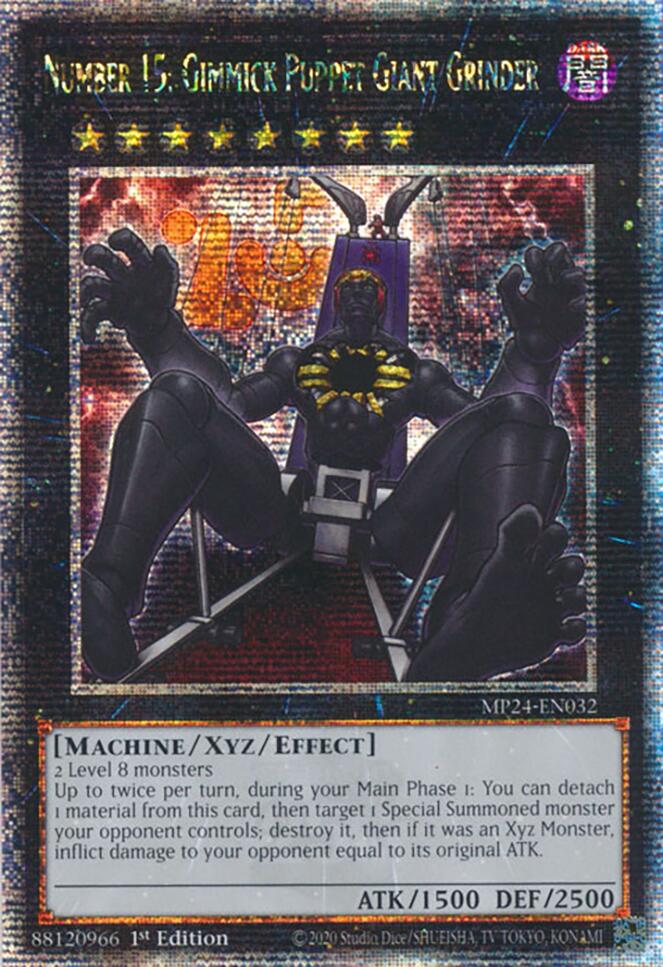 Number 15: Gimmick Puppet Giant Grinder [MP24-EN032] Quarter Century Secret Rare | Exor Games Truro