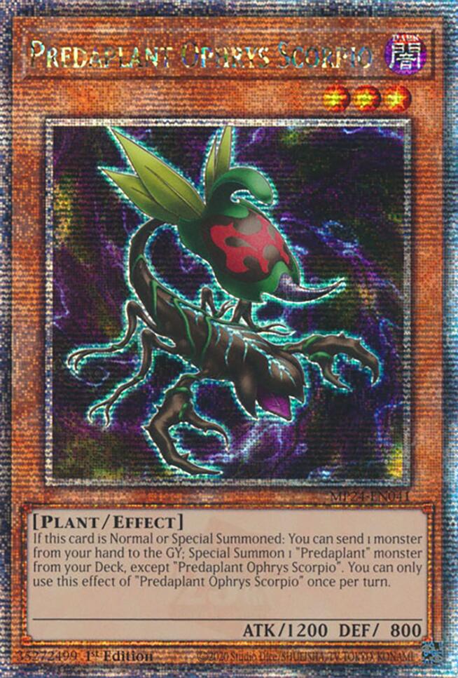 Predaplant Ophrys Scorpio [MP24-EN041] Quarter Century Secret Rare | Exor Games Truro