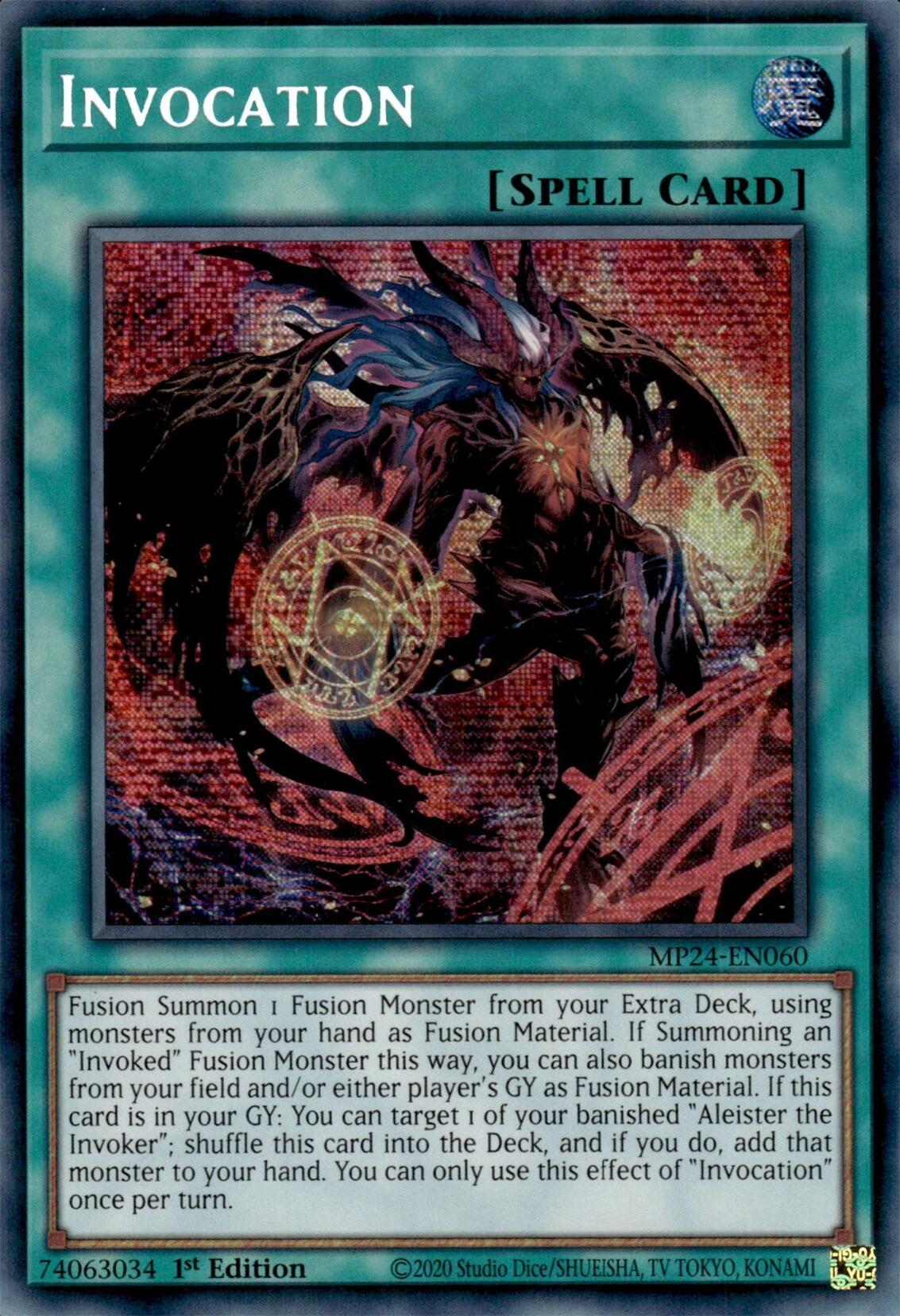 Invocation (Alternate Art) [MP24-EN060] Prismatic Secret Rare | Exor Games Truro