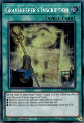 Gravekeeper's Inscription [MP24-EN064] Prismatic Secret Rare | Exor Games Truro