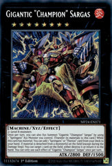 Gigantic "Champion" Sargas [MP24-EN071] Prismatic Secret Rare | Exor Games Truro