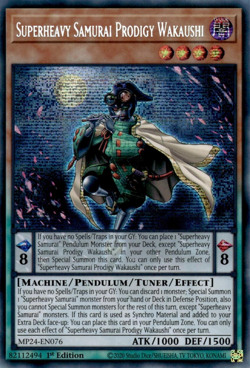 Superheavy Samurai Prodigy Wakaushi [MP24-EN075] Prismatic Secret Rare | Exor Games Truro