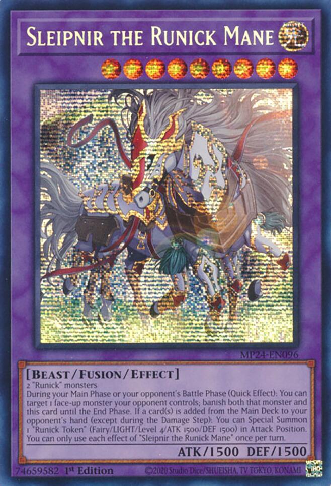 Sleipnir the Runick Mane [MP24-EN096] Prismatic Secret Rare | Exor Games Truro