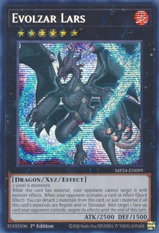 Evolzar Lars [MP24-EN099] Prismatic Secret Rare | Exor Games Truro