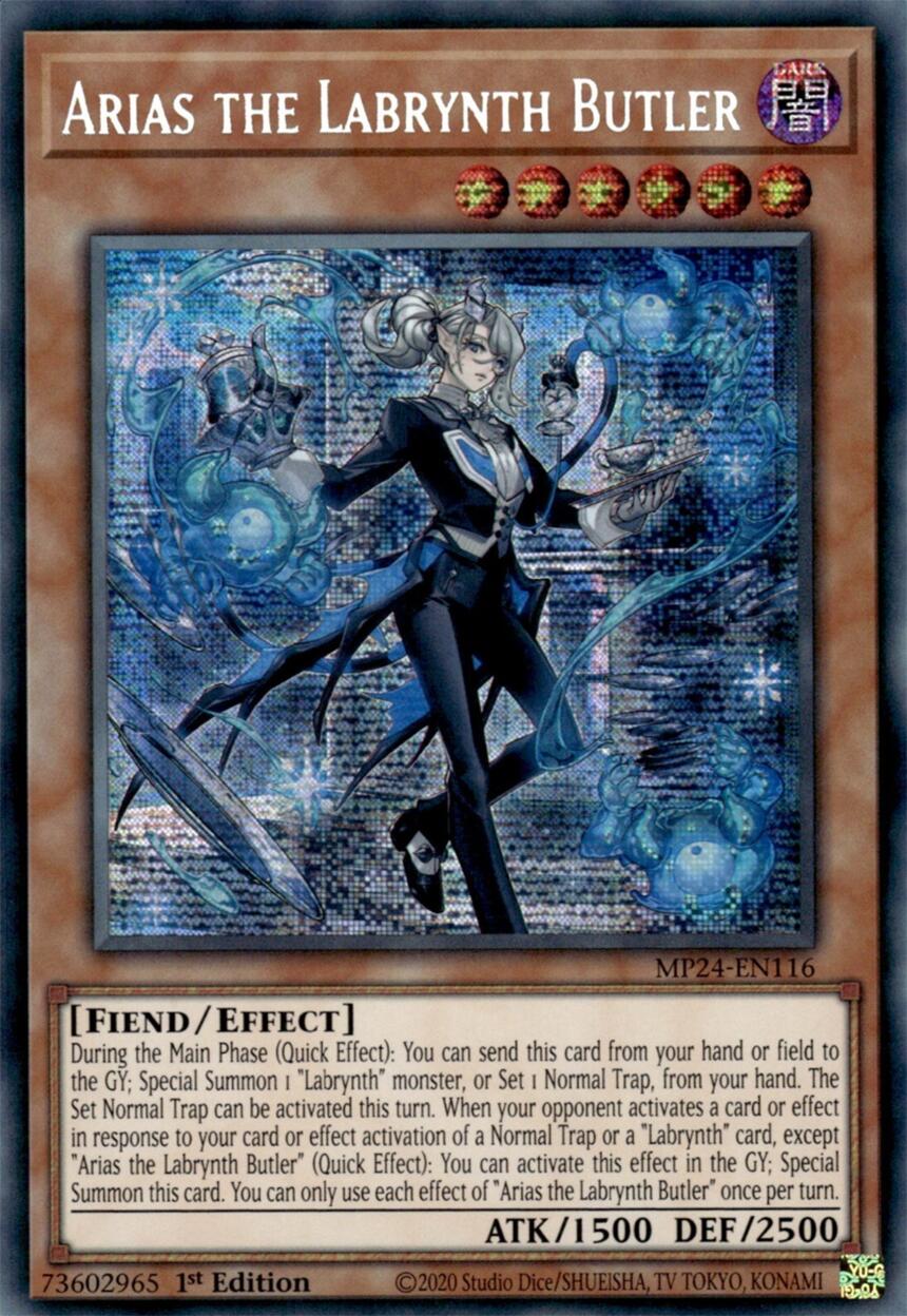 Arias the Labrynth Butler [MP24-EN116] Prismatic Secret Rare | Exor Games Truro