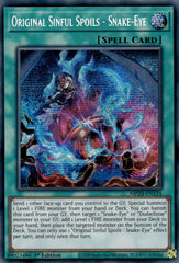 Original Sinful Spoils - Snake-Eye [MP24-EN124] Prismatic Secret Rare | Exor Games Truro