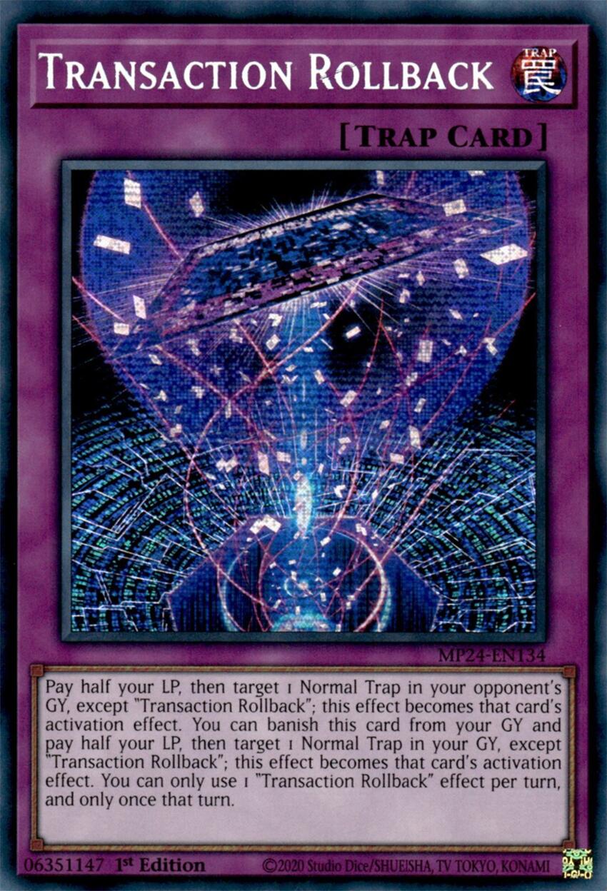 Transaction Rollback [MP24-EN134] Prismatic Secret Rare | Exor Games Truro