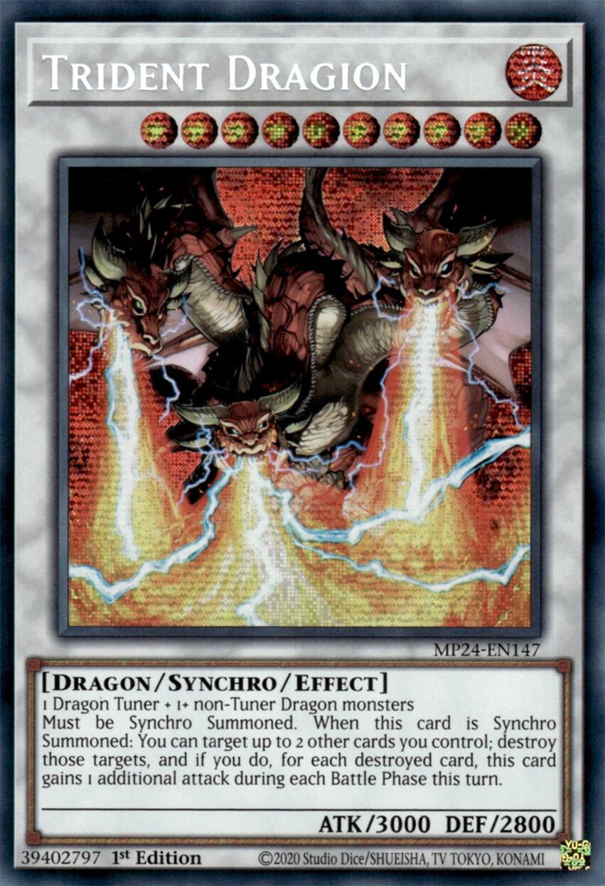 Trident Dragion [MP24-EN147] Prismatic Secret Rare | Exor Games Truro