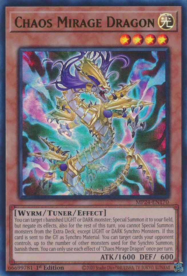 Chaos Mirage Dragon [MP24-EN170] Ultra Rare | Exor Games Truro